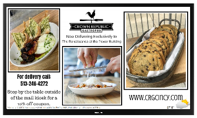 Example of an ad for a local restaurant