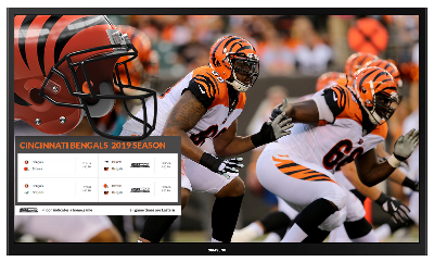 Example of the Bengals schedule (one of our Community Content calendar items)